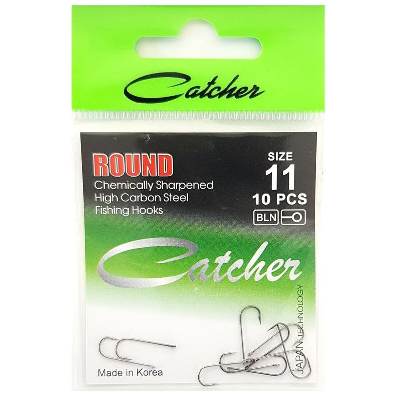 Одинарные крючки Catcher абердин №11 BN, с колечком, прямое острие, с бородкой, Черный, ROUND
Одинарные крючки Catcher абердин №11 BN, с колечком, прямое острие, с бородкой, Черный, ROUND