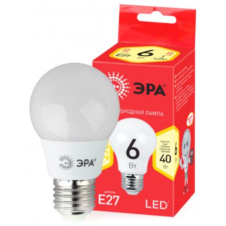 Лампа светодиодная LED A55-6W-827-E27(диод,груша,6Вт,тепл,E27) | код Б0028008 | ЭРА (1 шт.
Лампа светодиодная LED A55-6W-827-E27(диод,груша,6Вт,тепл,E27) | код Б0028008 | ЭРА (1 шт.