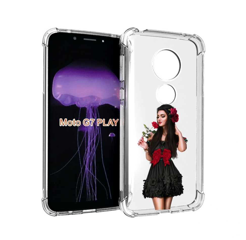 Чехол MyPads девушка-в-черном-платье-с-розой женский для Motorola Moto G7 Play, Прозрачный, Tocco
Чехол MyPads девушка-в-черном-платье-с-розой женский для Motorola Moto G7 Play, Прозрачный, Tocco