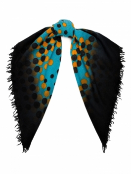 фото Платок женский eleganzza 01-00041376 голубой, 106х106 см