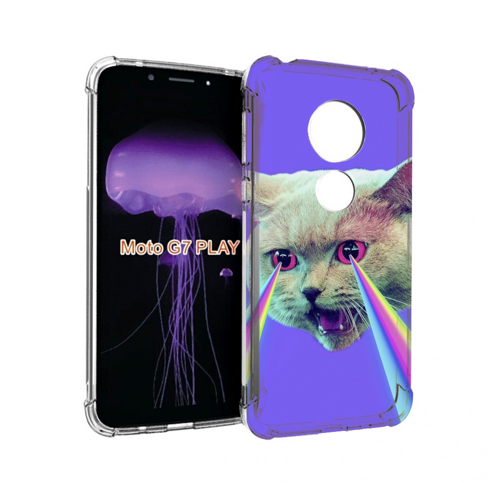 Чехол MyPads кот с радугой в глазах для Motorola Moto G7 Play, Прозрачный, Tocco
Чехол MyPads кот с радугой в глазах для Motorola Moto G7 Play, Прозрачный, Tocco