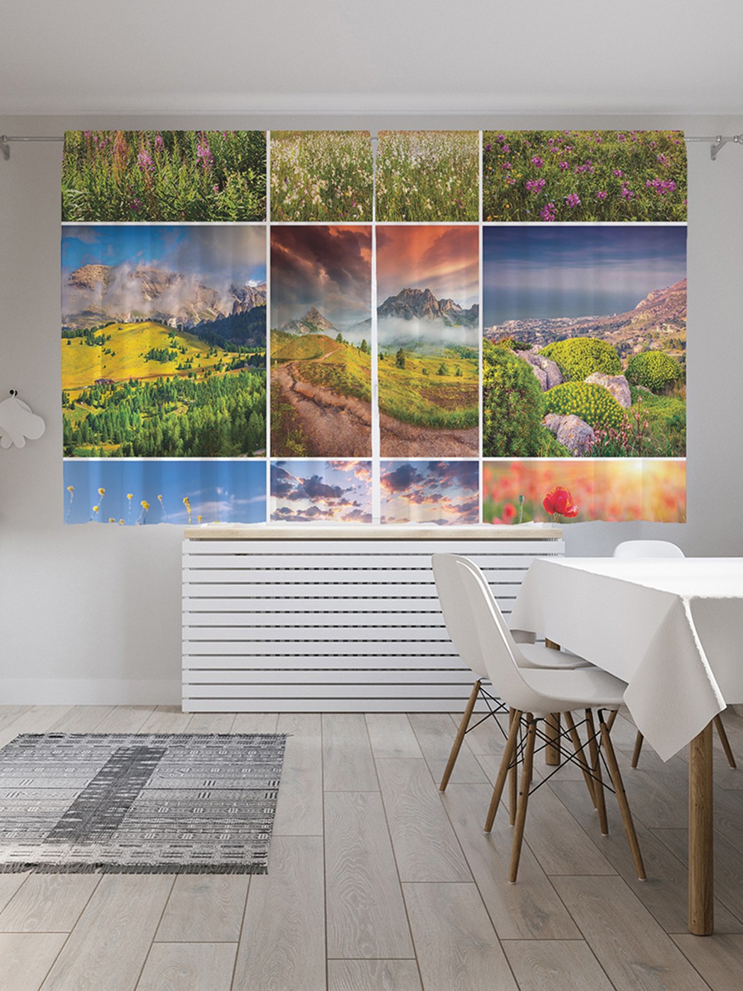 фото Шторы с фотопечатью "красота лета" из сатена, 290х180 см joyarty