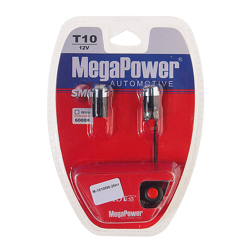 Лампа светодиодная 12V W5W T10W W2.1x9.5d 6000K бесцокольная блистер (2шт.) с тест. MEGAPO, 10105W-2блт
Лампа светодиодная 12V W5W T10W W2.1x9.5d 6000K бесцокольная блистер (2шт.) с тест. MEGAPO, 10105W-2блт