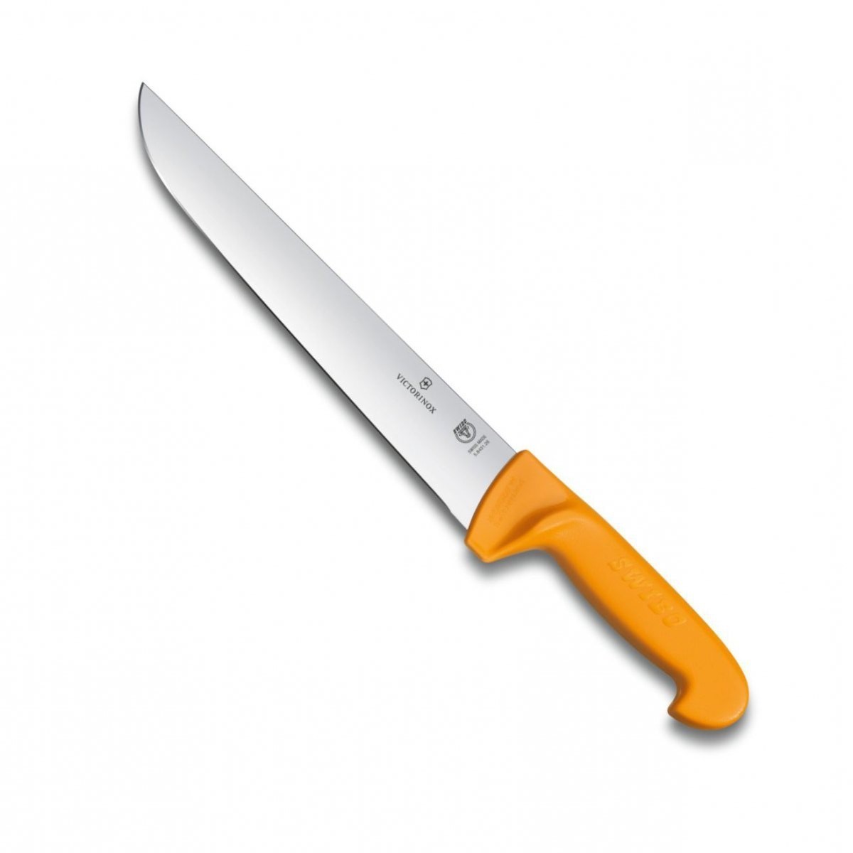 фото Нож victorinox разделочный, лезвие 21 см, оранжевый