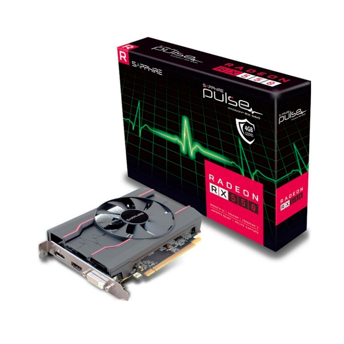 Видеокарта Sapphire AMD Radeon RX 550 Pulse OC (299-2E367-001SA), Черный, Radeon RX 550 Pulse OC
Видеокарта Sapphire AMD Radeon RX 550 Pulse OC (299-2E367-001SA), Черный, Radeon RX 550 Pulse OC