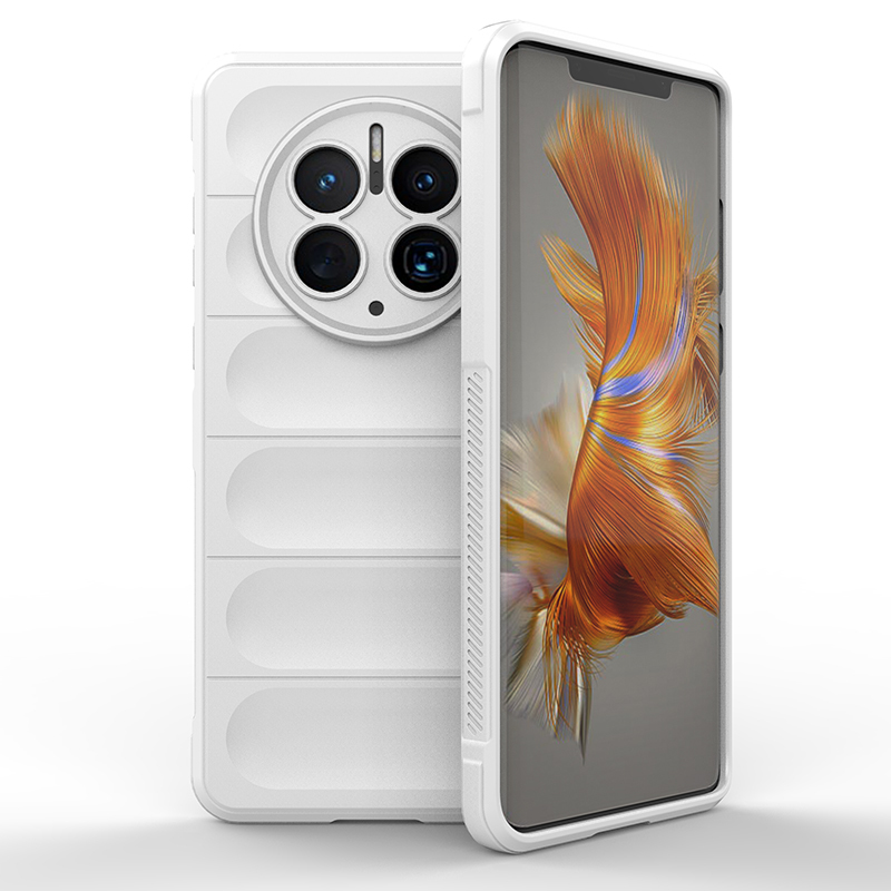 Противоударный чехол Flexible Case для Huawei Mate 50 Pro, белый, Flexible Case