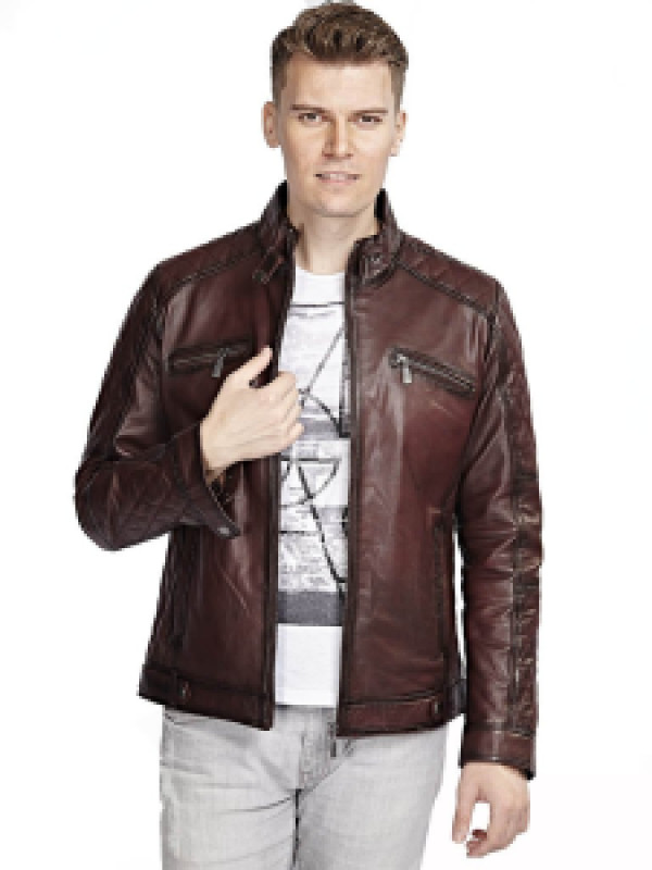 Кожаная куртка мужская Hodore H35-157B красная M (доставка из-за рубежа), Красный, H35-157B 
Кожаная куртка мужская Hodore H35-157B красная M (доставка из-за рубежа), Красный, H35-157B