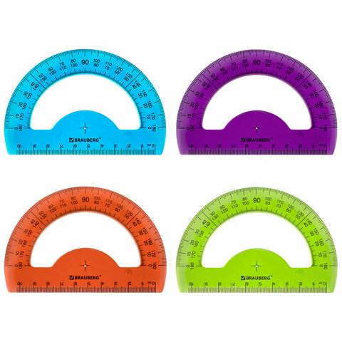 Транспортир 10 см Brauberg FRUITY, 180 градусов, тонированный, ассорти, 210768, 24 шт, Голубой;фиолетовый;оранжевый;зеленый
Транспортир 10 см Brauberg FRUITY, 180 градусов, тонированный, ассорти, 210768, 24 шт, Голубой;фиолетовый;оранжевый;зеленый