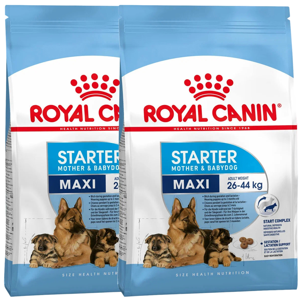 Сухой корм для щенков, беременных и кормящих собак Royal Canin Maxi Starter, 2 шт по 15 кг
Сухой корм для щенков, беременных и кормящих собак Royal Canin Maxi Starter, 2 шт по 15 кг