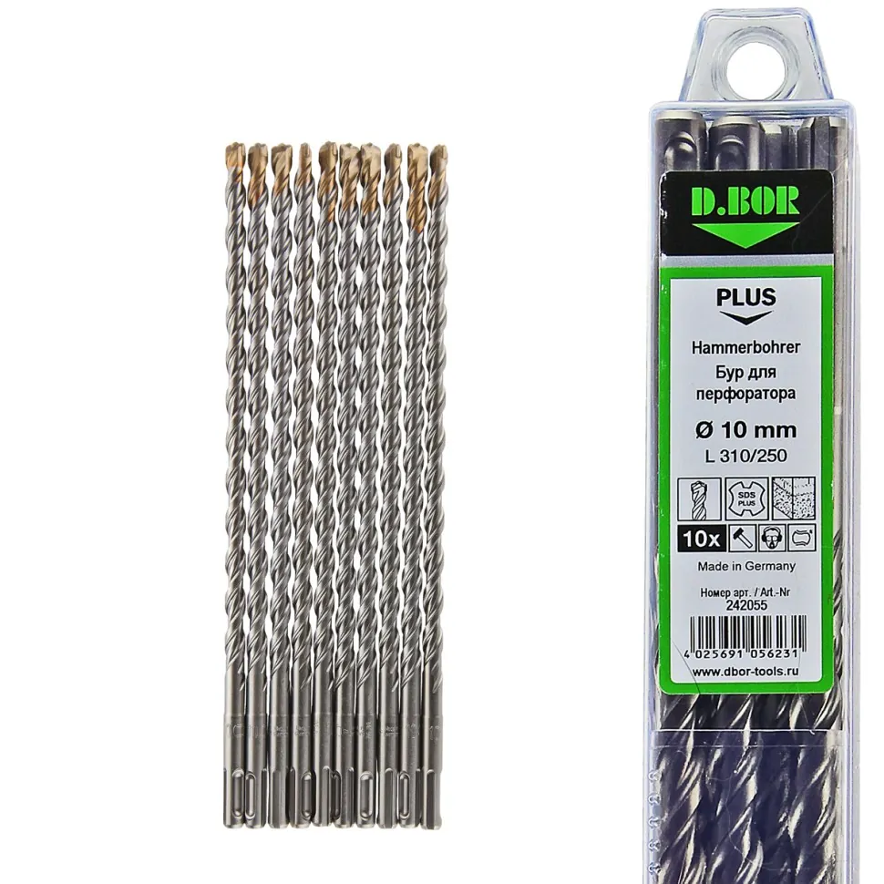 Бур D.BOR Буры SDS-plus V PLUS 10*250/310, 2-cutting (арт. 242055) (10 шт.) "D.BOR", Буры SDS-plus V PLUS 10*250/310, 2-cutting (арт. 242055) (10 шт.) "D.BOR"
Бур D.BOR Буры SDS-plus V PLUS 10*250/310, 2-cutting (арт. 242055) (10 шт.) "D.BOR", Буры SDS-plus V PLUS 10*250/310, 2-cutting (арт. 242055) (10 шт.) "D.BOR"