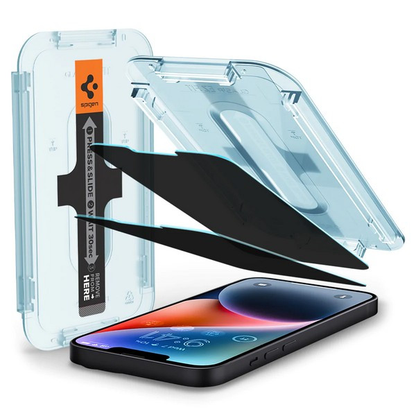 Защитное стекло Spigen Glas.tR EZ Fit Privacy для iPhone 14 Plus, Glas.tR EZ Fit Privacy
Защитное стекло Spigen Glas.tR EZ Fit Privacy для iPhone 14 Plus, Glas.tR EZ Fit Privacy