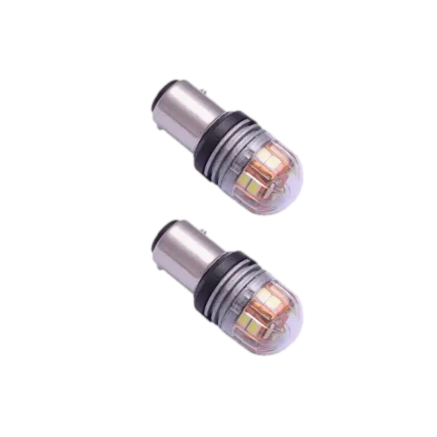 фото Лампа светодиодная 12v t25/5 w bay15d маяк super white 2 шт. блистер 10-30t25/5/sw11/2bl