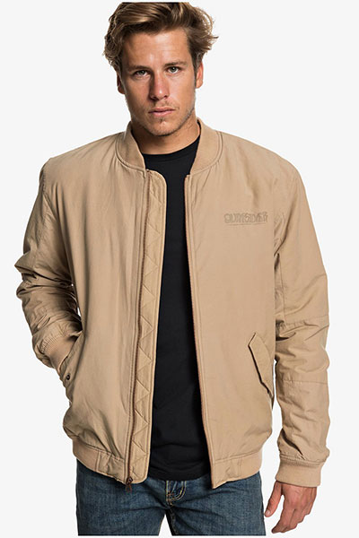 фото Бомбер мужской quicksilver rock it eqyjk03468 бежевый s int