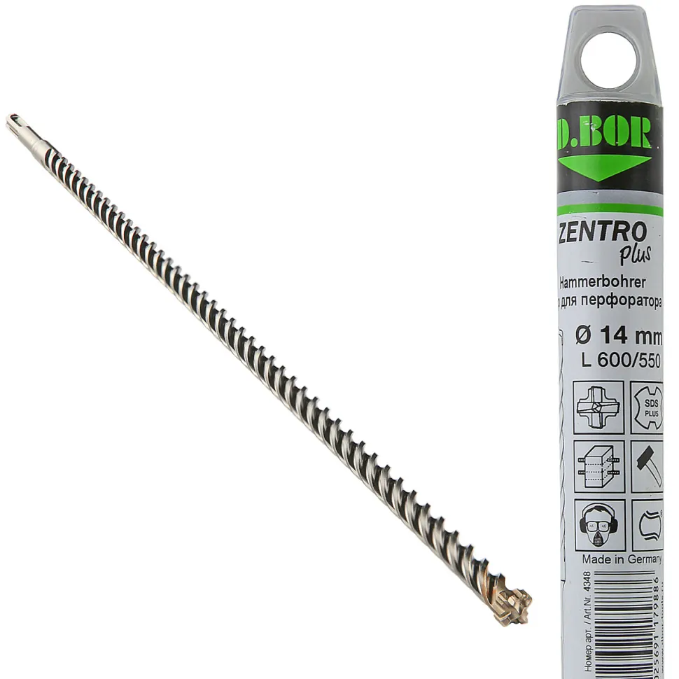 Бур D.BOR Бур SDS-plus ZENTRO 14*550/600, 4-cutting (арт. 4348) "D.BOR", Бур SDS-plus ZENTRO 14*550/600, 4-cutting (арт. 4348) "D.BOR"
Бур D.BOR Бур SDS-plus ZENTRO 14*550/600, 4-cutting (арт. 4348) "D.BOR", Бур SDS-plus ZENTRO 14*550/600, 4-cutting (арт. 4348) "D.BOR"