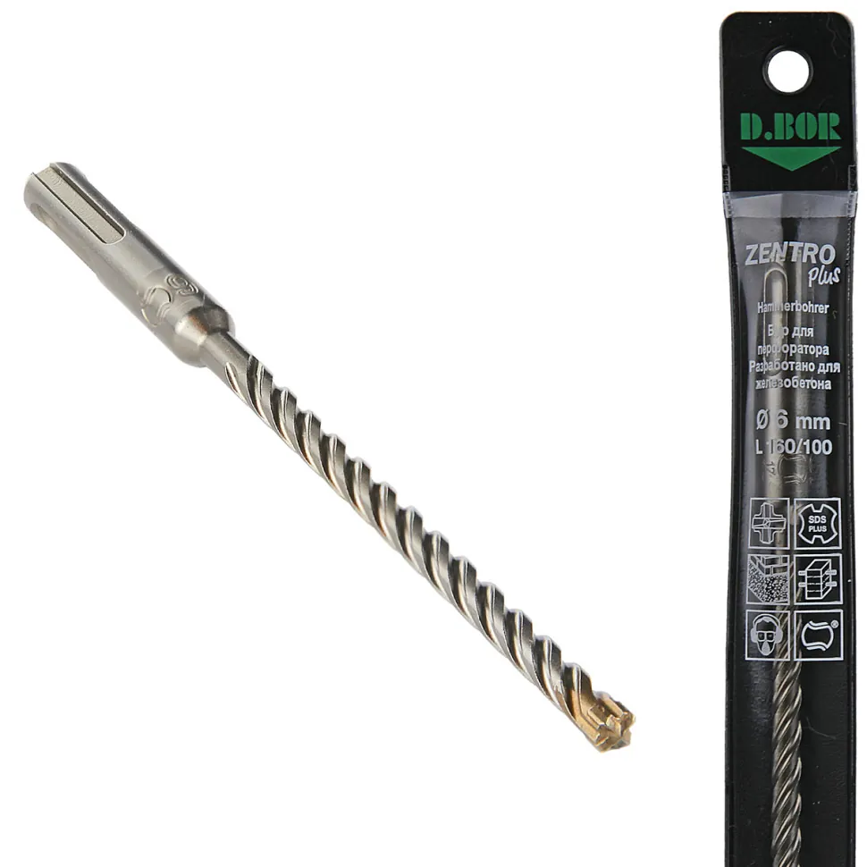 Бур D.BOR Бур SDS-plus ZENTRO 6*100/160, 4-cutting (арт. 4351) "D.BOR", Бур SDS-plus ZENTRO 6*100/160, 4-cutting (арт. 4351) "D.BOR"
Бур D.BOR Бур SDS-plus ZENTRO 6*100/160, 4-cutting (арт. 4351) "D.BOR", Бур SDS-plus ZENTRO 6*100/160, 4-cutting (арт. 4351) "D.BOR"