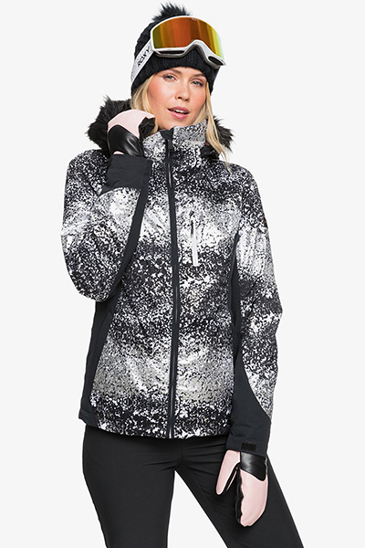 фото Женская сноубордическая куртка jet ski premium, черный, m roxy