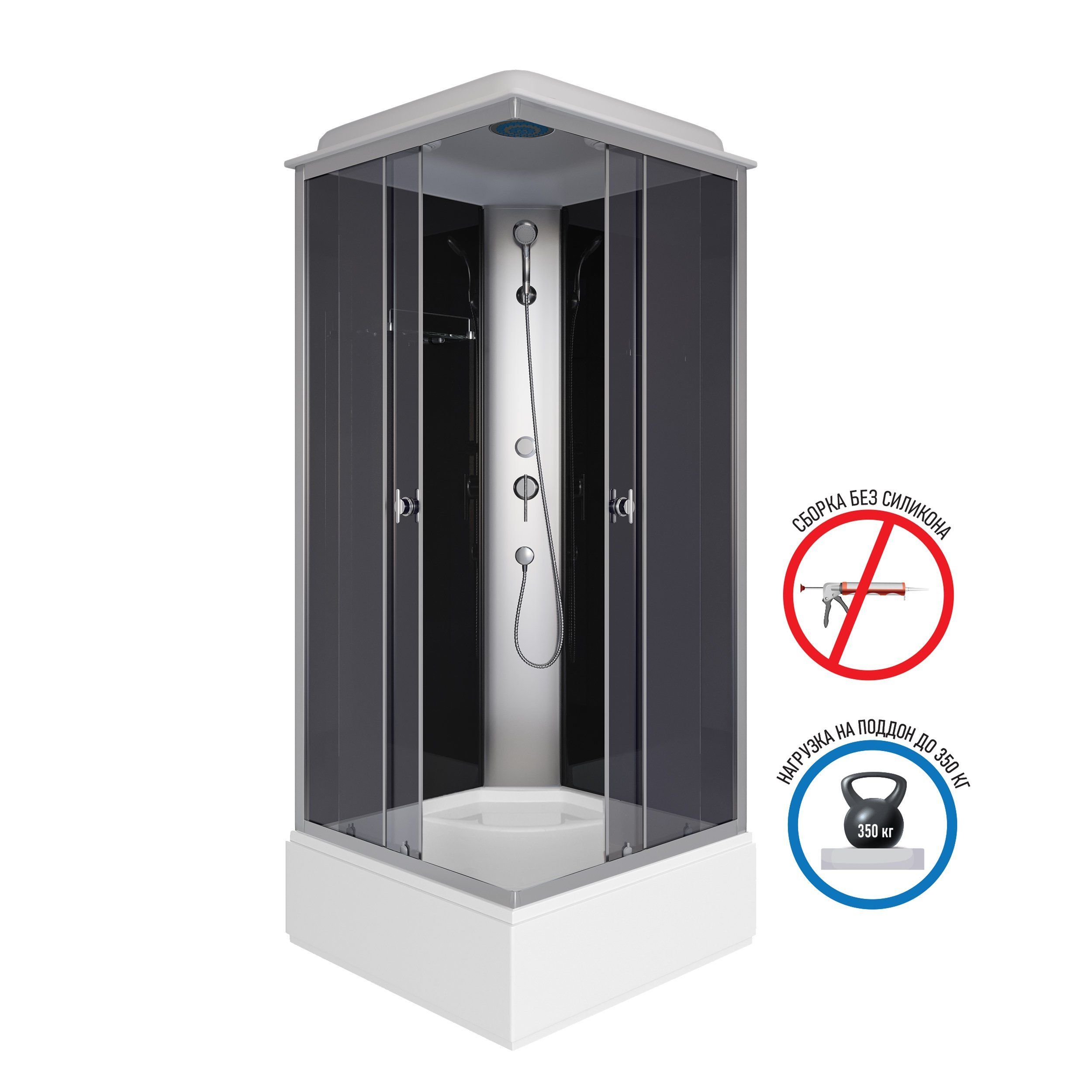 Душевая кабина Niagara Eco E90/26Q/TN (900х900х2150) 4 места, Eco E90/26Q/TN (900х900х2150) 4 места
Душевая кабина Niagara Eco E90/26Q/TN (900х900х2150) 4 места, Eco E90/26Q/TN (900х900х2150) 4 места