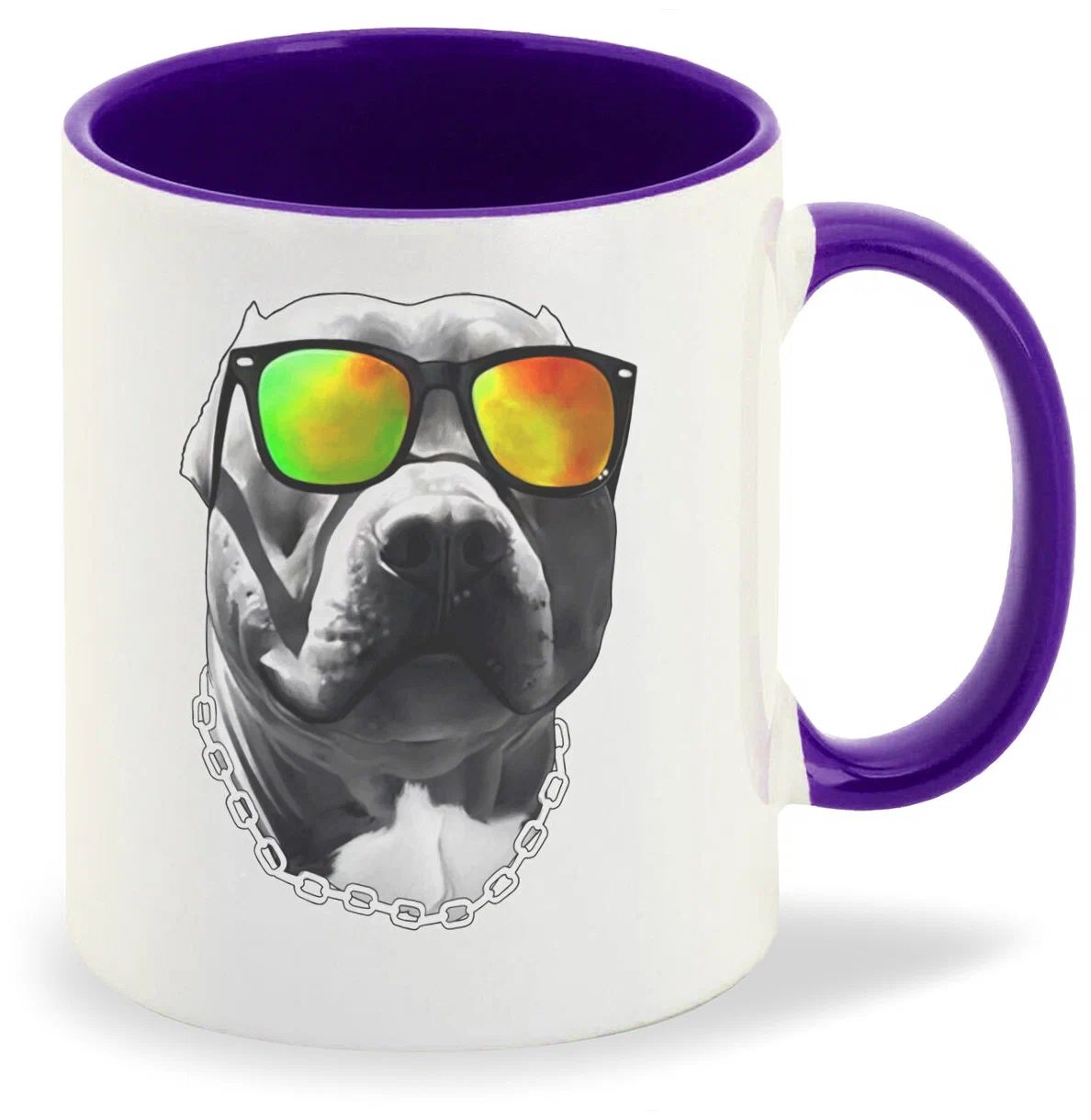Кружка CoolPodarok Животные Собакен в очках с цепью
Кружка CoolPodarok Животные Собакен в очках с цепью
