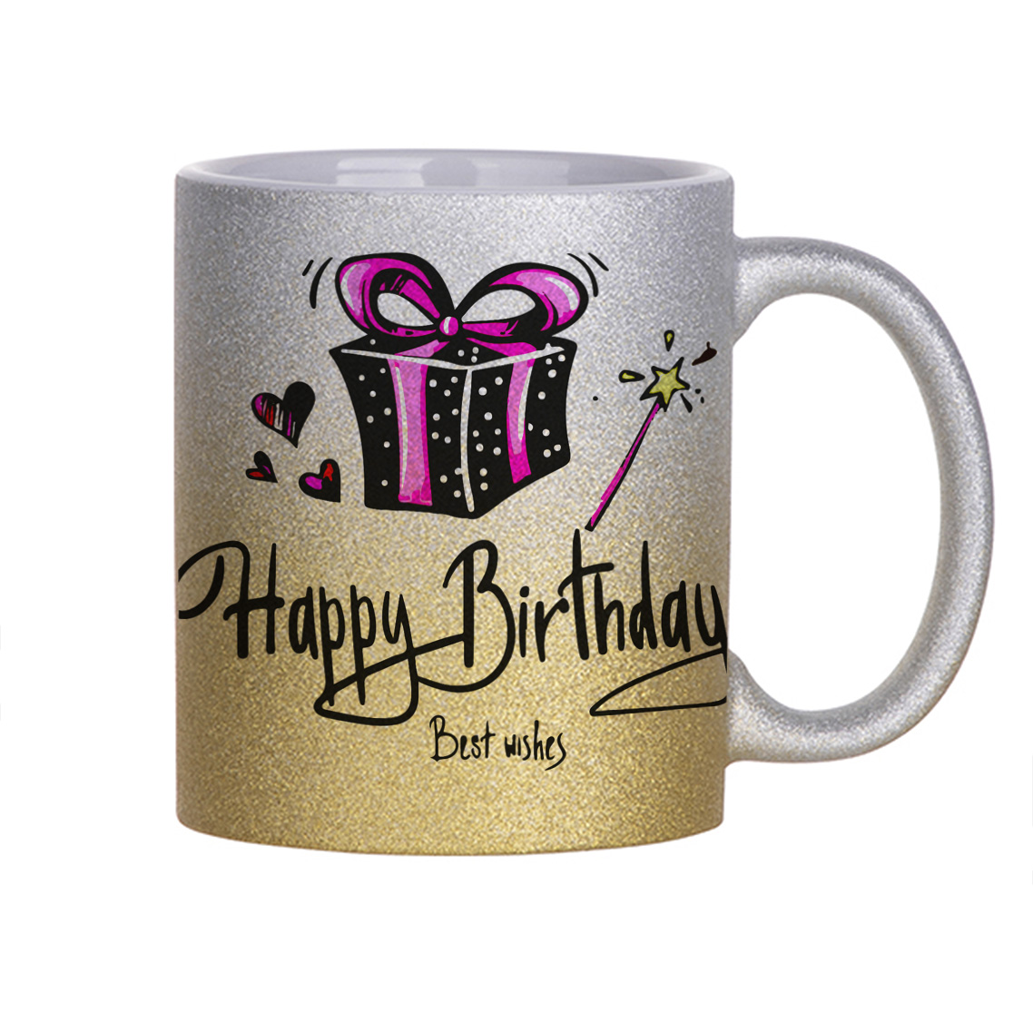 Кружка с блестками серебряная CoolPodarok День рождение. Happy birthday волшебный подарок
Кружка с блестками серебряная CoolPodarok День рождение. Happy birthday волшебный подарок