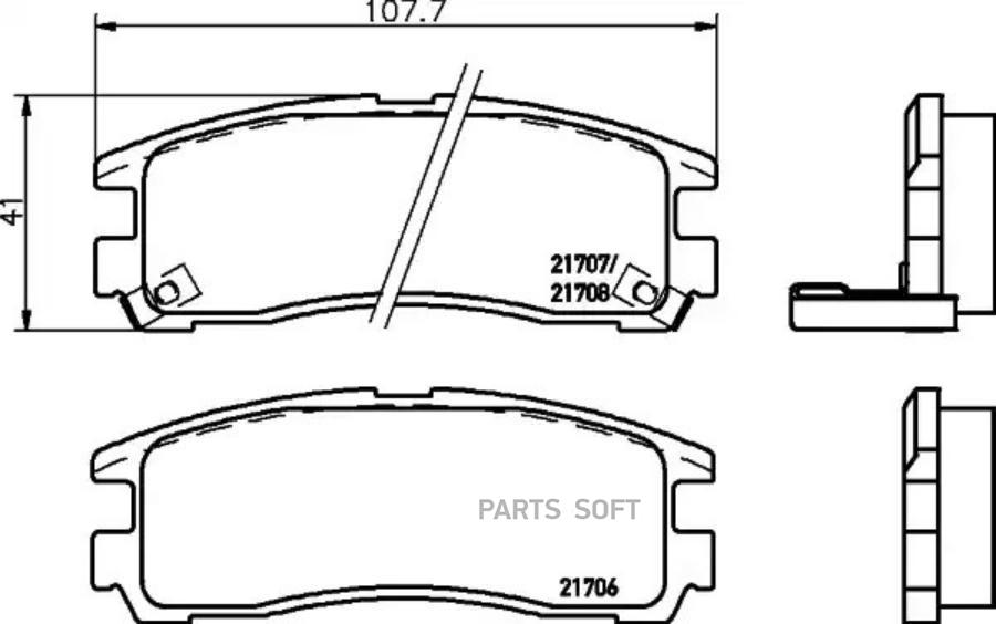 Колодки тормозные задн HYUNDAI SANTAMO, MITSUBISHI SPACE GEAR, ECLIPSE II-IV, GALANT, MAGN
Колодки тормозные задн HYUNDAI SANTAMO, MITSUBISHI SPACE GEAR, ECLIPSE II-IV, GALANT, MAGN
