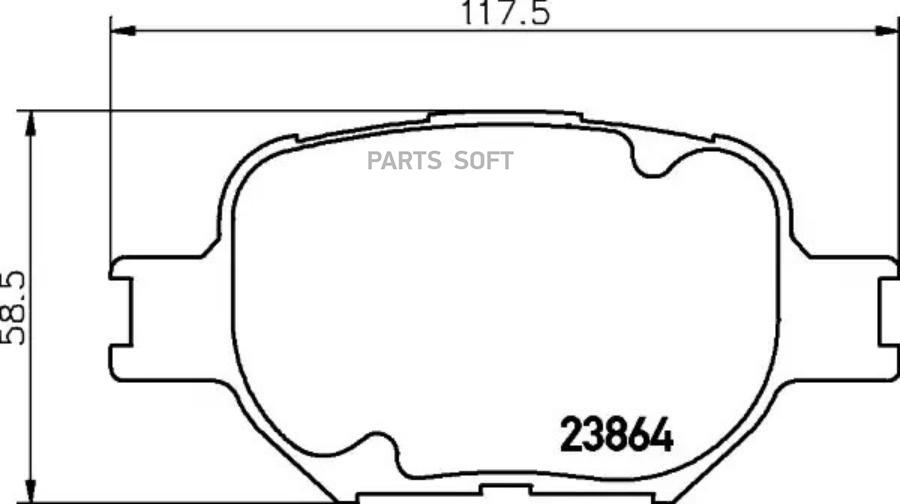 Колодки тормозные перед LEXUS IS III, TOYOTA ALLION I, BREVIS, CALDINA, CELICA, COROLLA, C
Колодки тормозные перед LEXUS IS III, TOYOTA ALLION I, BREVIS, CALDINA, CELICA, COROLLA, C