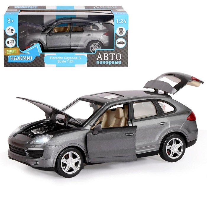 Машина металлическая Porsche Cayenne S 1:24,открываются двери, капот и багажник, световые
Машина металлическая Porsche Cayenne S 1:24,открываются двери, капот и багажник, световые