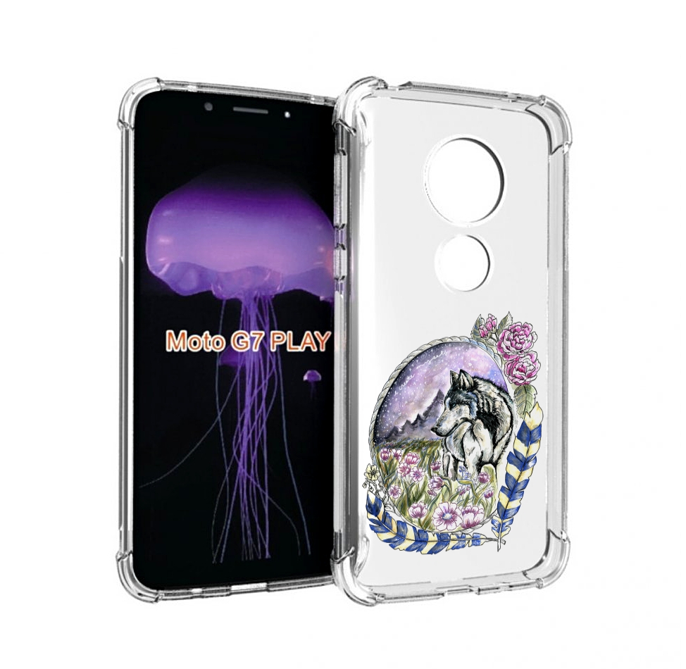 Чехол MyPads нарисованный волк в цветах с перьями для Motorola Moto G7 Play, Прозрачный, Tocco
Чехол MyPads нарисованный волк в цветах с перьями для Motorola Moto G7 Play, Прозрачный, Tocco