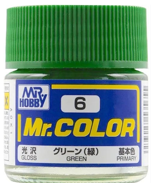 Краска акриловая на специальном разбавителе MR.HOBBY Mr.Color Green, глянцевая, MH-C6, Зеленый
Краска акриловая на специальном разбавителе MR.HOBBY Mr.Color Green, глянцевая, MH-C6, Зеленый