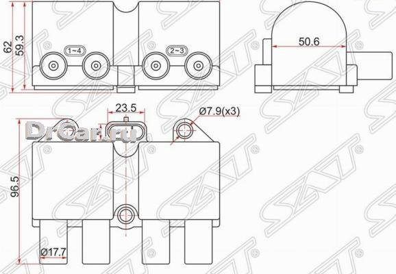 Sat Катушка Зажигания Chevrolet Aveo 06-/Captiva 06-/Cruze/Lacetti T18 05-/Daewoo Matiz 05
Sat Катушка Зажигания Chevrolet Aveo 06-/Captiva 06-/Cruze/Lacetti T18 05-/Daewoo Matiz 05
