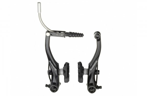 фото Shimano тормоз v-br shimano alivio. t4000. пер. колодки s65t чёрный -