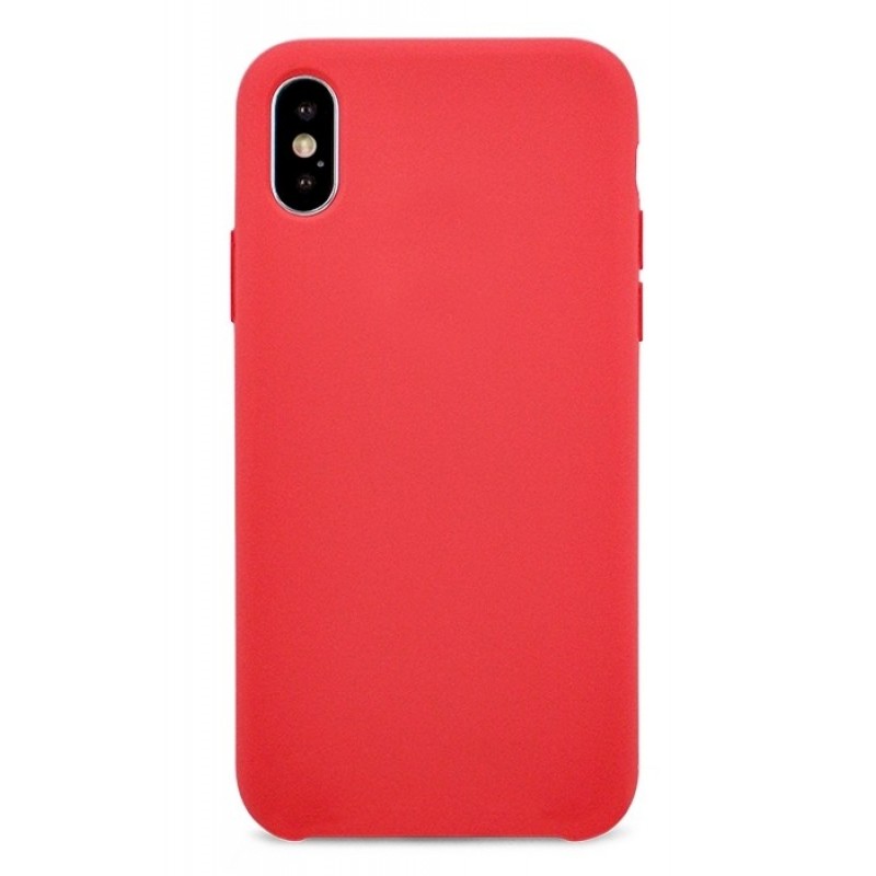 фото Чехол silicone для iphone xs max overlay (карминовый) ёmart