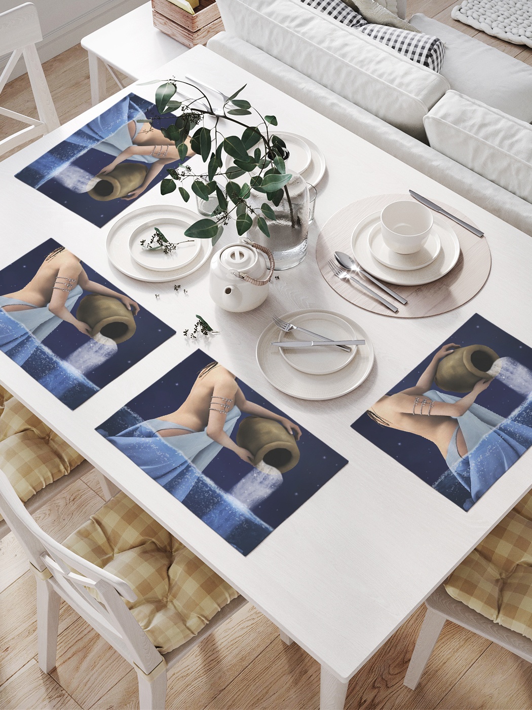 Комплект салфеток для сервировки стола «Волшебный водолей» (32х46 см, 4 шт.), Синий;коричневый;голубой
Комплект салфеток для сервировки стола «Волшебный водолей» (32х46 см, 4 шт.), Синий;коричневый;голубой