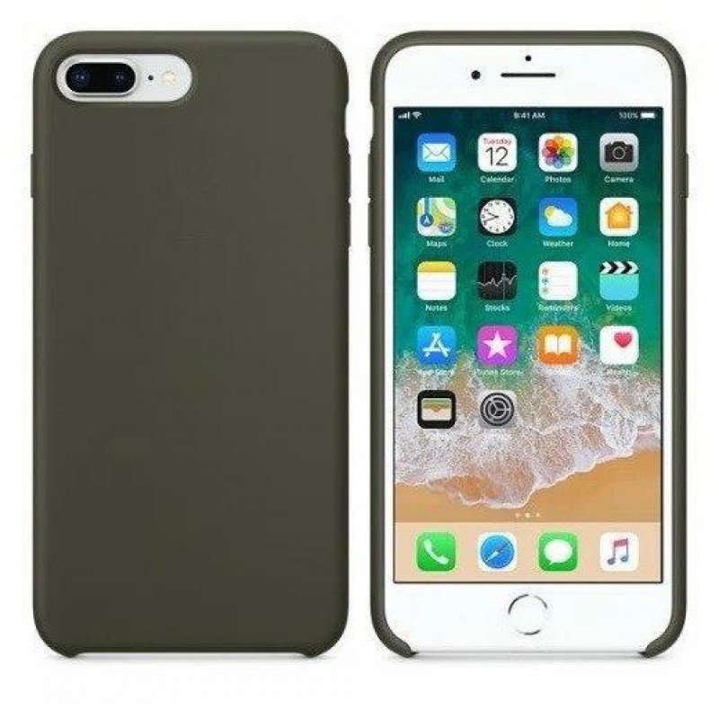 фото Чехол silicone для iphone 7plus/8plus overlay (темно-серый) ёmart