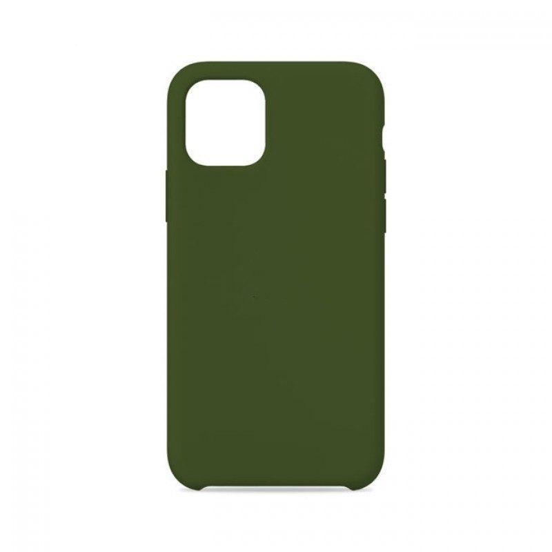 фото Чехол silicone для iphone 11 overlay (темно-зеленый/болотный) ёmart