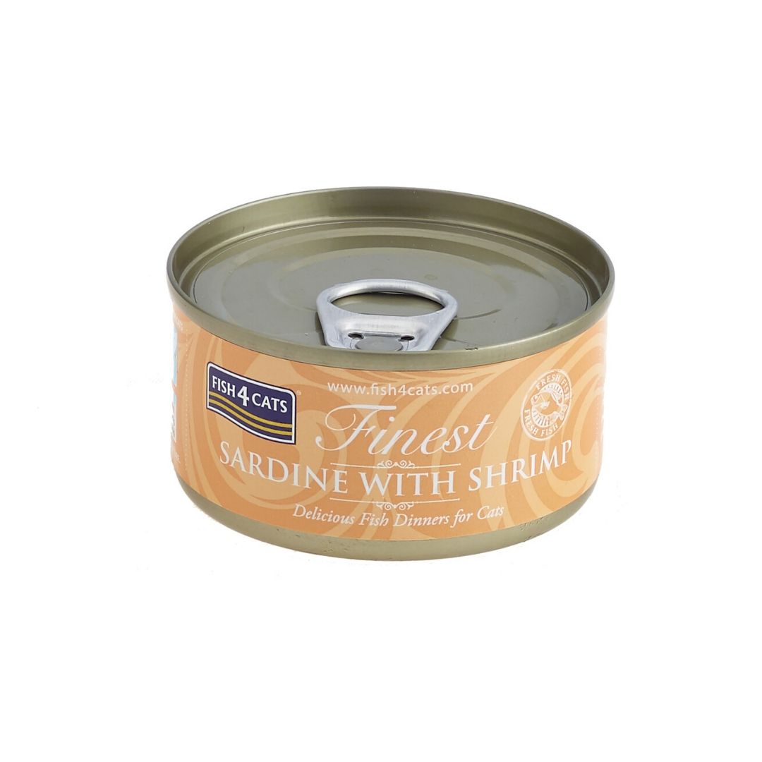 Консервы для кошек Finest Fish4Cats Sardine with Shrimp сардины с креветками 70гр (10шт), Finest Sardine with Shrimp
Консервы для кошек Finest Fish4Cats Sardine with Shrimp сардины с креветками 70гр (10шт), Finest Sardine with Shrimp