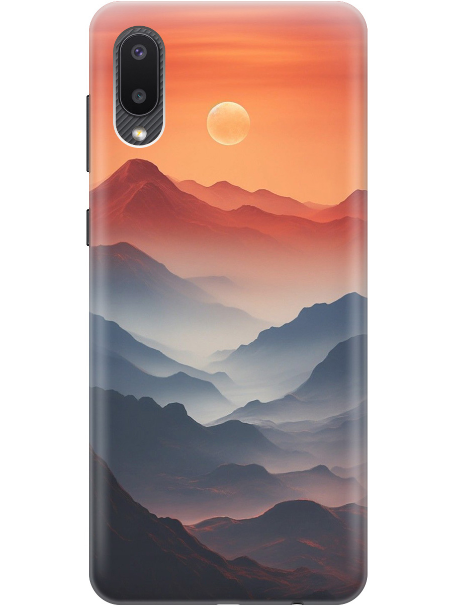 Силиконовый чехол на Samsung Galaxy A02 с принтом "Луна над горами", Прозрачный;оранжевый;черный, 724352110
Силиконовый чехол на Samsung Galaxy A02 с принтом "Луна над горами", Прозрачный;оранжевый;черный, 724352110