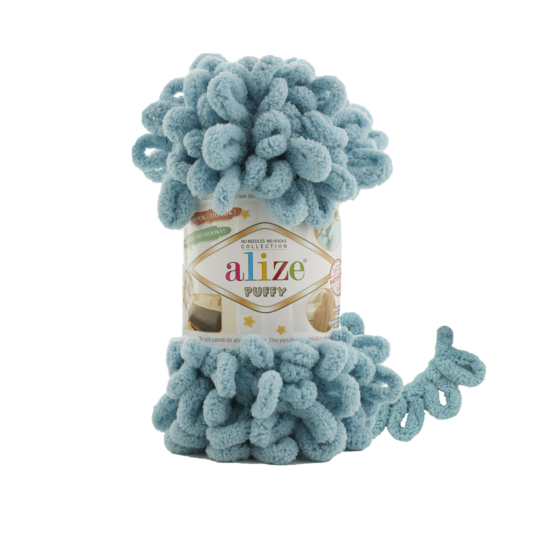 Пряжа Alize Puffy 100% микрополиэстер 9 м/100 гр 414 Лазурный, 5 мотков, Голубой, Puffy NL01
Пряжа Alize Puffy 100% микрополиэстер 9 м/100 гр 414 Лазурный, 5 мотков, Голубой, Puffy NL01