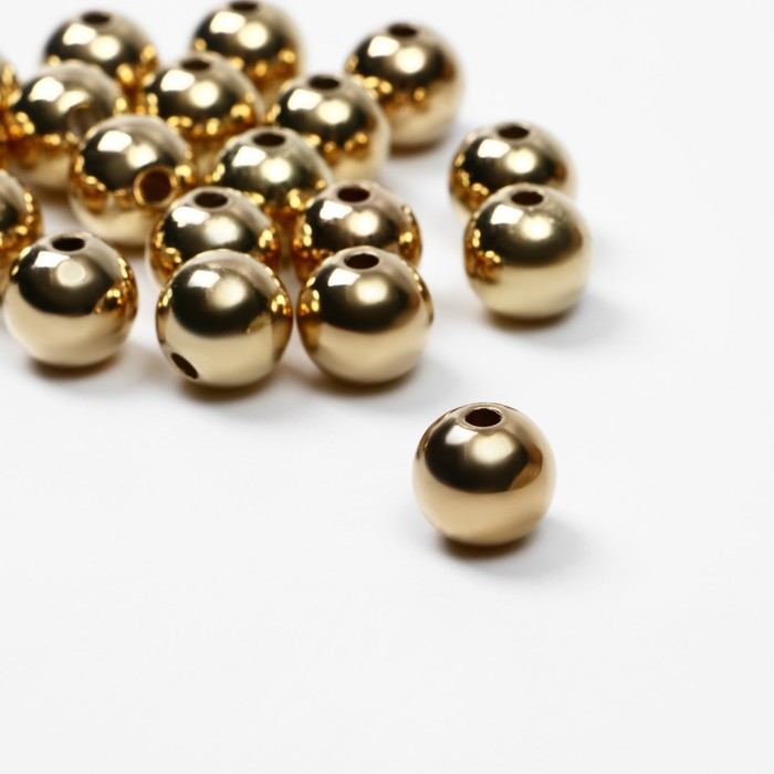 Бусина Гематит d=10мм, набор 10г, цвет золото, Золотой
Бусина Гематит d=10мм, набор 10г, цвет золото, Золотой