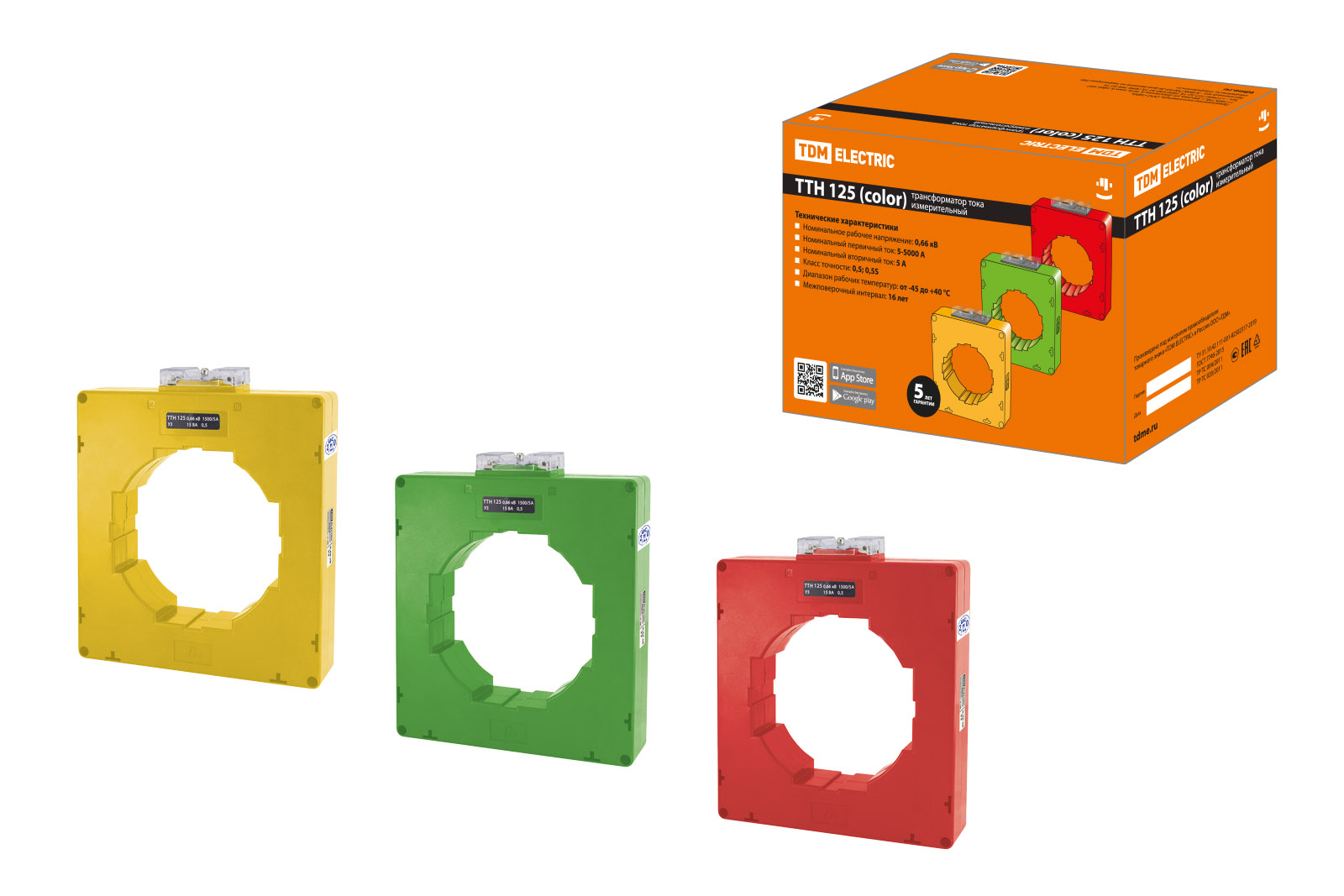 Трансформатор тока измерительный ТТН 125/2500/5-15VA/0,5-Р (3 шт., color) TDM SQ1101-1224
Трансформатор тока измерительный ТТН 125/2500/5-15VA/0,5-Р (3 шт., color) TDM SQ1101-1224