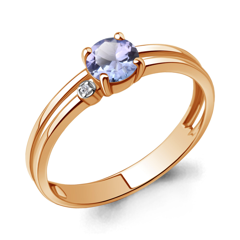 Кольцо из красного золота с бриллиантом/танзанитом р., Aquamarine 964229к, 964229к_585_кз
Кольцо из красного золота с бриллиантом/танзанитом р., Aquamarine 964229к, 964229к_585_кз