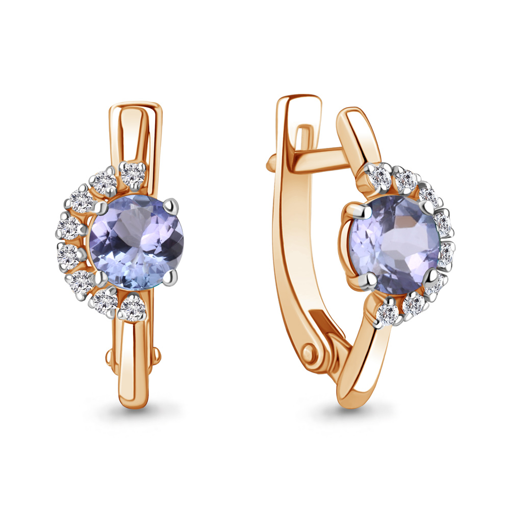 Серьги из красного золота с бриллиантом/танзанитом Aquamarine 943033к, 943033к_585_кз
Серьги из красного золота с бриллиантом/танзанитом Aquamarine 943033к, 943033к_585_кз