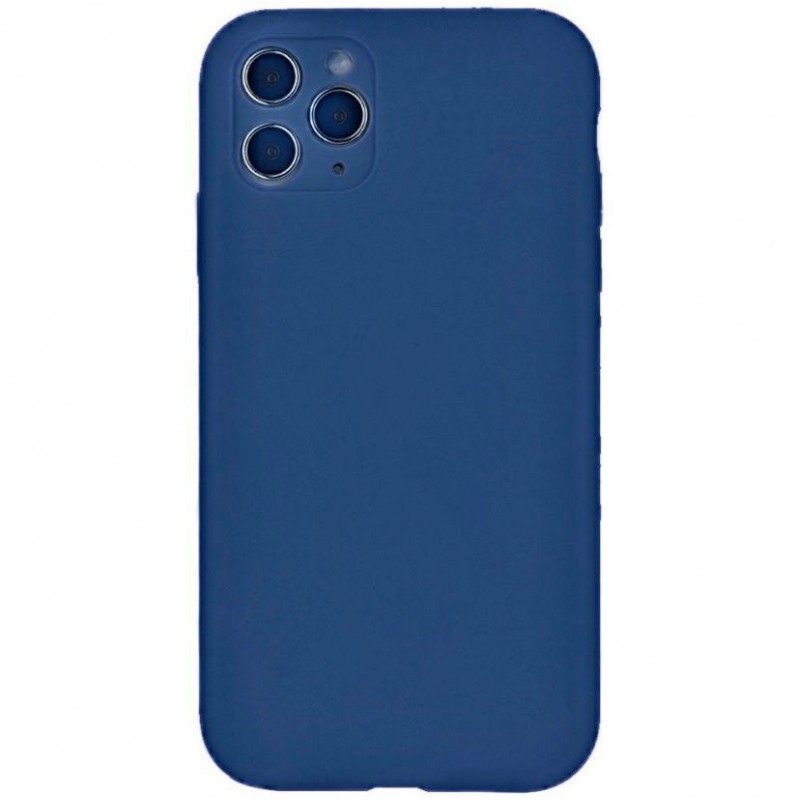 фото Чехол silicone для iphone 11 pro max с защитой камеры overlay (синий) ёmart