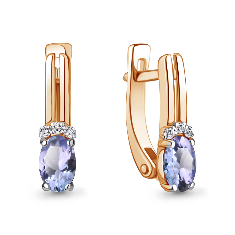 Серьги из красного золота с бриллиантом/танзанитом Aquamarine 943045к, 943045к_585_кз
Серьги из красного золота с бриллиантом/танзанитом Aquamarine 943045к, 943045к_585_кз