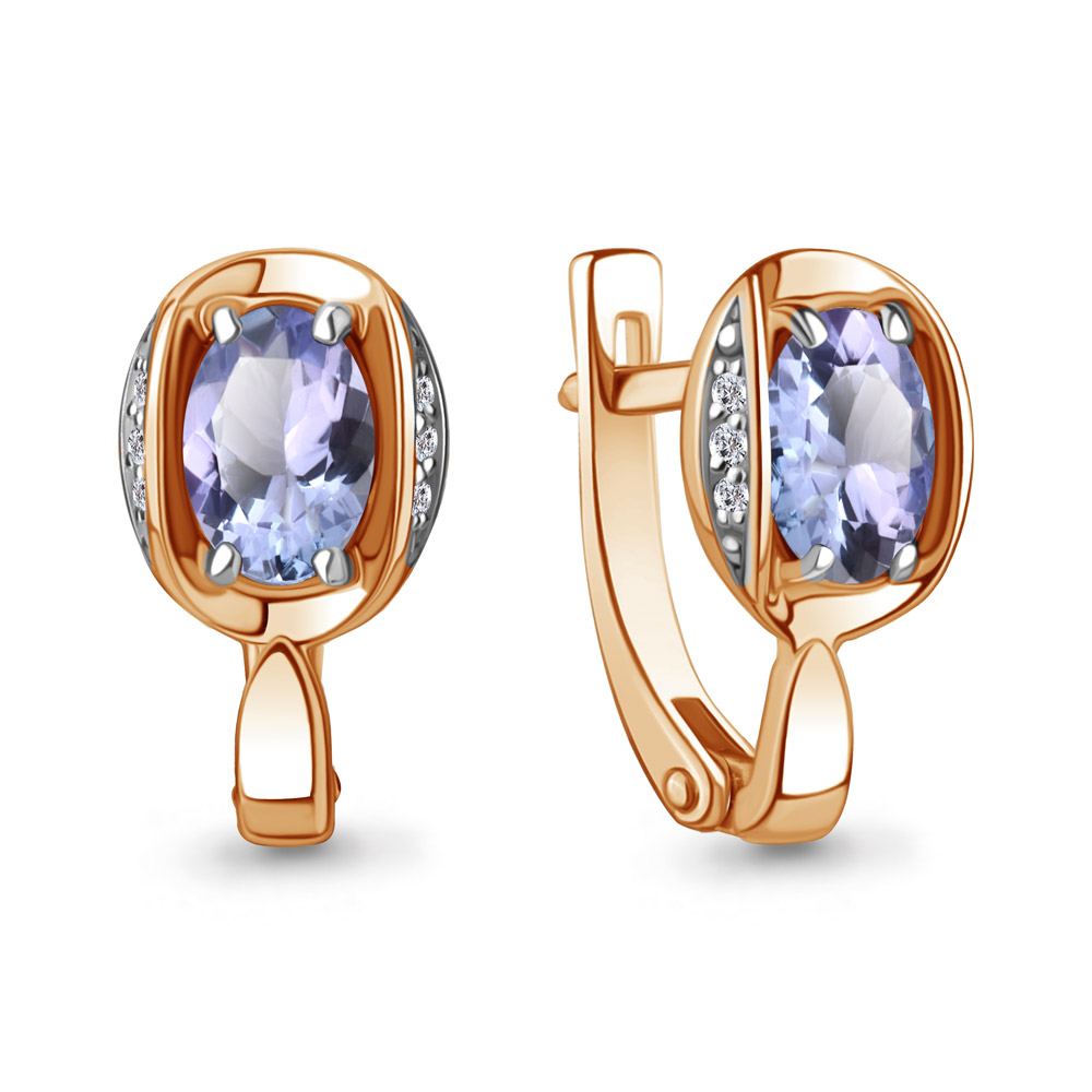 Серьги из красного золота с бриллиантом/танзанитом Aquamarine 943053к, 943053к_585_кз
Серьги из красного золота с бриллиантом/танзанитом Aquamarine 943053к, 943053к_585_кз