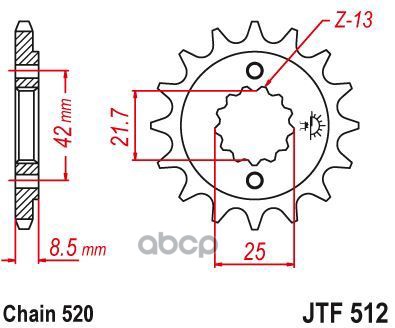Звезда Мотоциклетная Jt Jtf512.15 JT Sprockets арт. JTF512.15
Звезда Мотоциклетная Jt Jtf512.15 JT Sprockets арт. JTF512.15