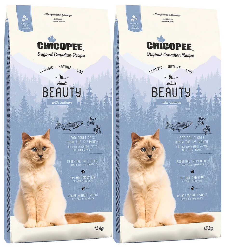 CHICOPEE CHICOPEE CLASSIC NATURE LINE CAT ADULT BEAUTY для взрослых кошек с чувствительной
CHICOPEE CHICOPEE CLASSIC NATURE LINE CAT ADULT BEAUTY для взрослых кошек с чувствительной