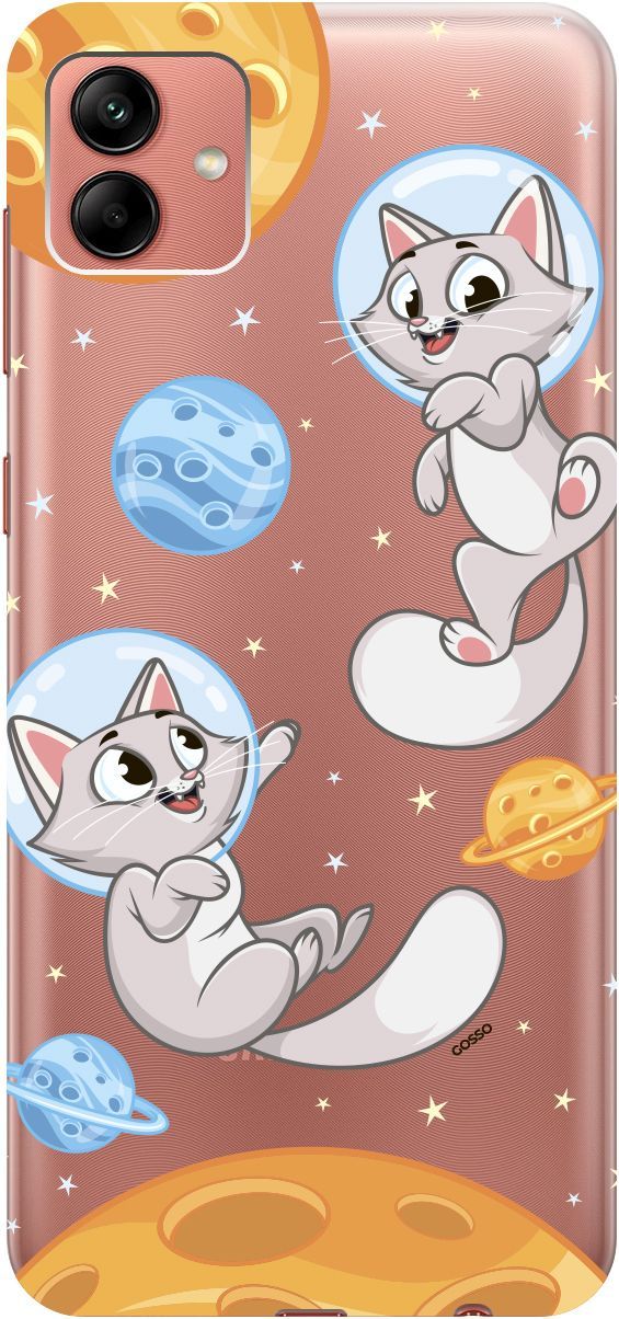 Силиконовый чехол на Samsung Galaxy A04 с 3D принтом "CosmoCats" прозрачный, Прозрачный;оранжевый, 158431
Силиконовый чехол на Samsung Galaxy A04 с 3D принтом "CosmoCats" прозрачный, Прозрачный;оранжевый, 158431