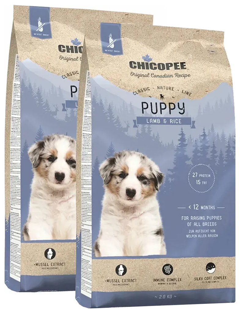 CHICOPEE CHICOPEE CLASSIC NATURE LINE PUPPY LAMB & RICE для щенков всех пород с ягненком и
CHICOPEE CHICOPEE CLASSIC NATURE LINE PUPPY LAMB & RICE для щенков всех пород с ягненком и