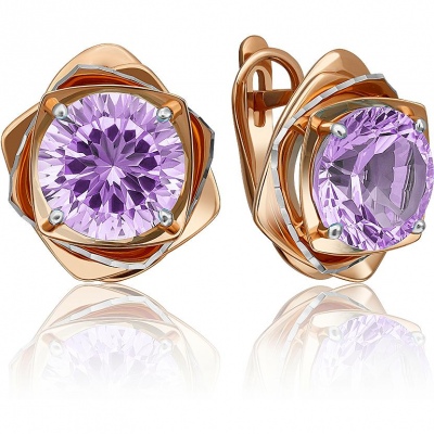 Серьги из красного золота с аметистом PLATINA jewelry 02-4322-00-203-1110-46, 02-4322-00-203-1110-46
Серьги из красного золота с аметистом PLATINA jewelry 02-4322-00-203-1110-46, 02-4322-00-203-1110-46