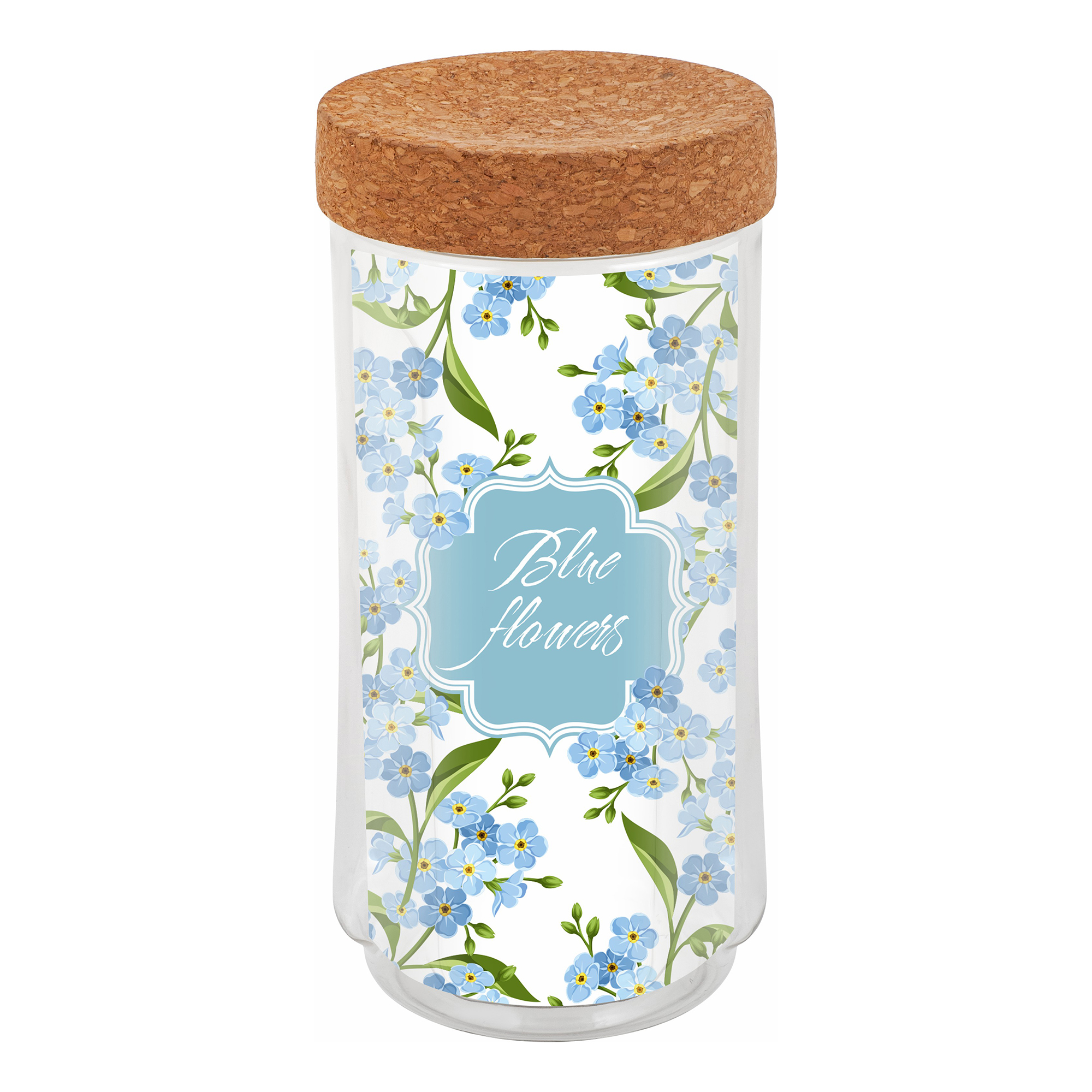 Банка для сыпучих продуктов Sugar & Spice Blue flowers Rosemary с пробковой крышкой 1,1 л, Прозрачный
Банка для сыпучих продуктов Sugar & Spice Blue flowers Rosemary с пробковой крышкой 1,1 л, Прозрачный